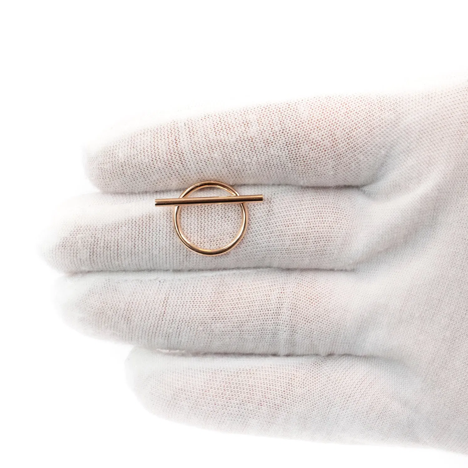 Hermès Échappée Medium Earrings in 18K Rose Gold