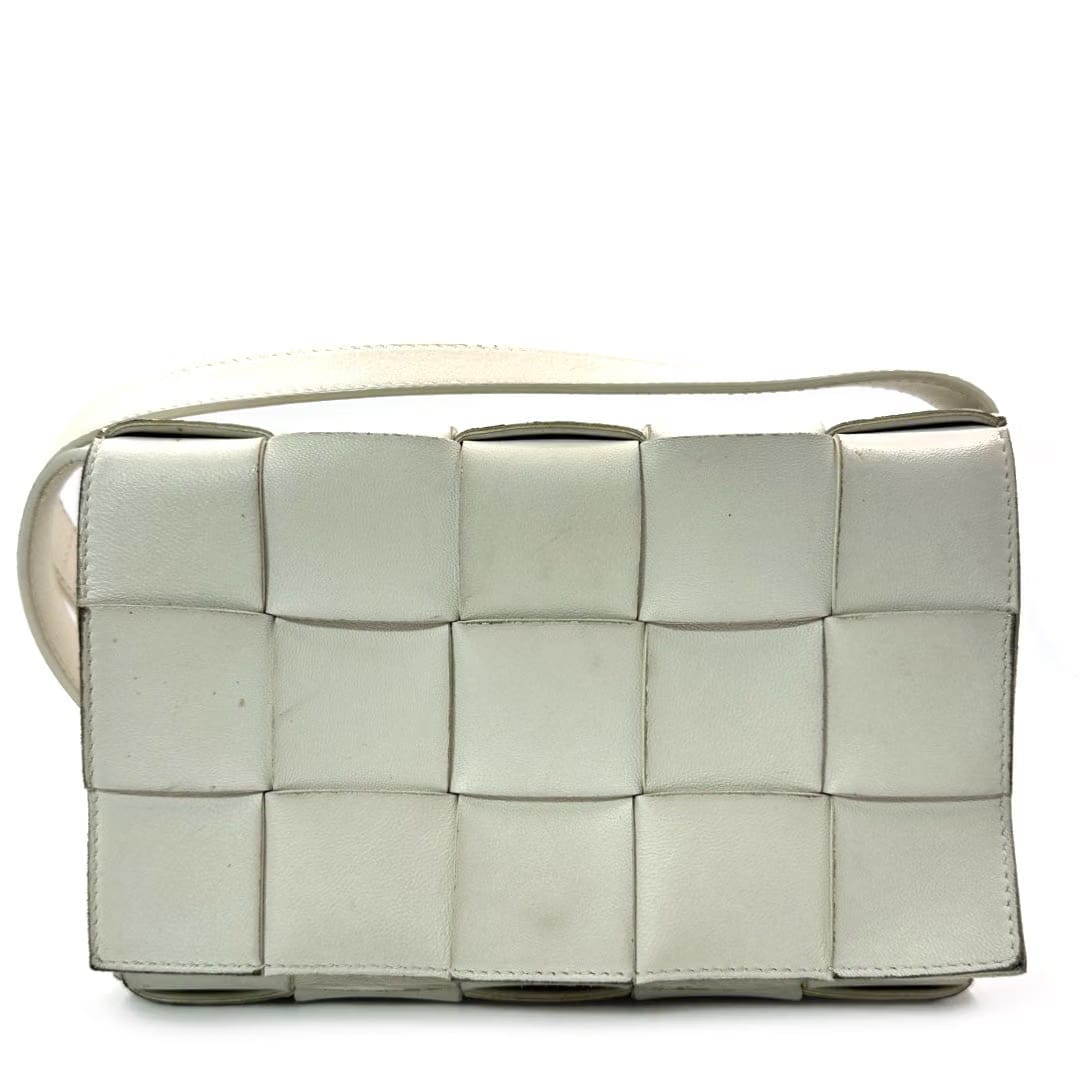 Bottega Veneta Medium Cassette Shoulder Bag in Intrecciato Leather