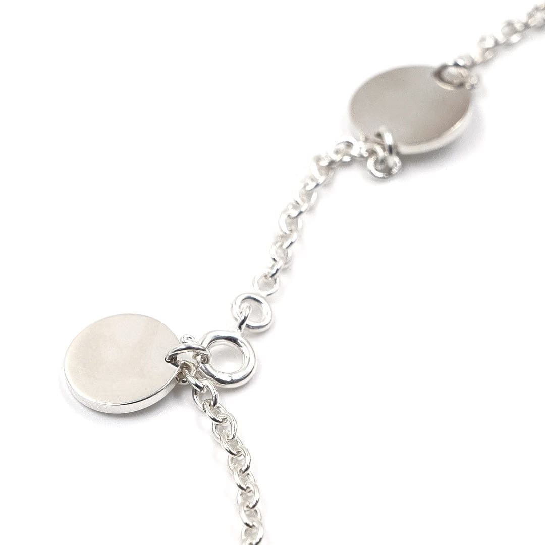 Hermès Ex-Libris Long Necklace in Sterling Silver and Rose Gold