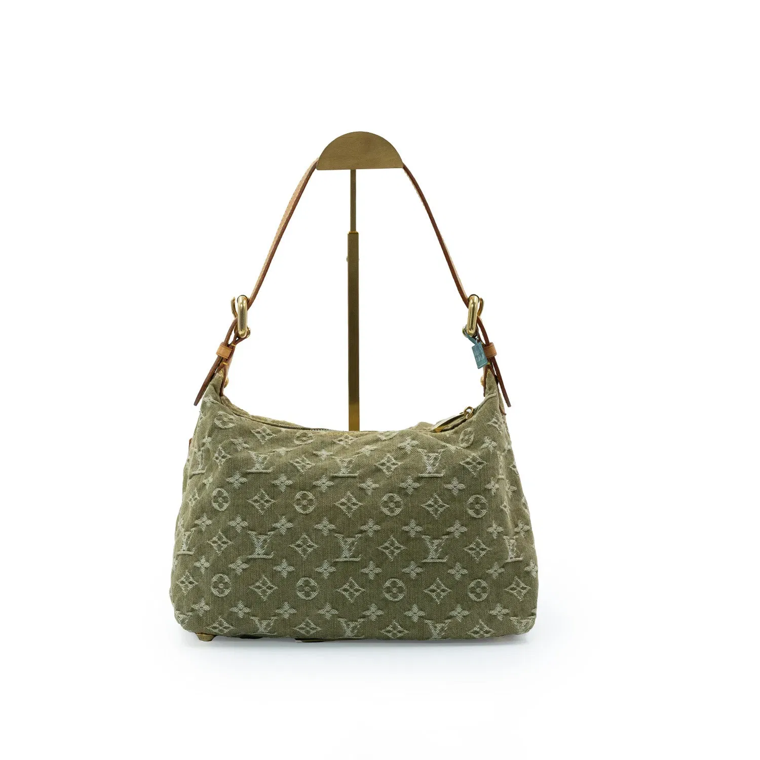 Louis Vuitton Green Monogram Denim Buggy PM Shoulder Bag