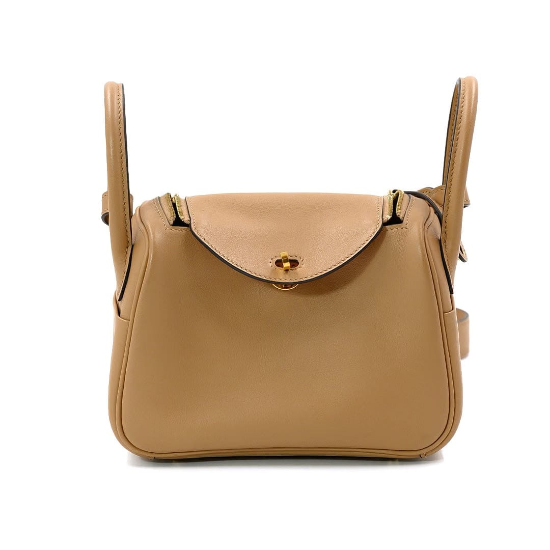 Hermès Chai Color Swift Leather Mini Lindy 20 Shoulder Bag