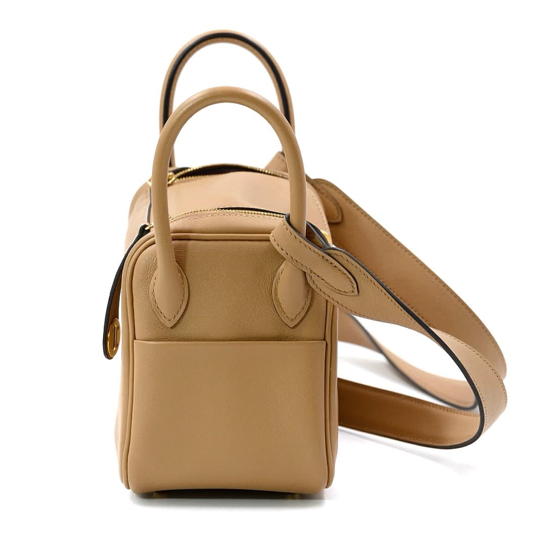Hermès Chai Color Swift Leather Mini Lindy 20 Shoulder Bag