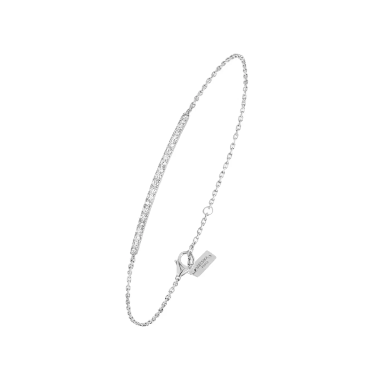 Messika Gatsby Pavé Diamond Bracelet in 18K White Gold