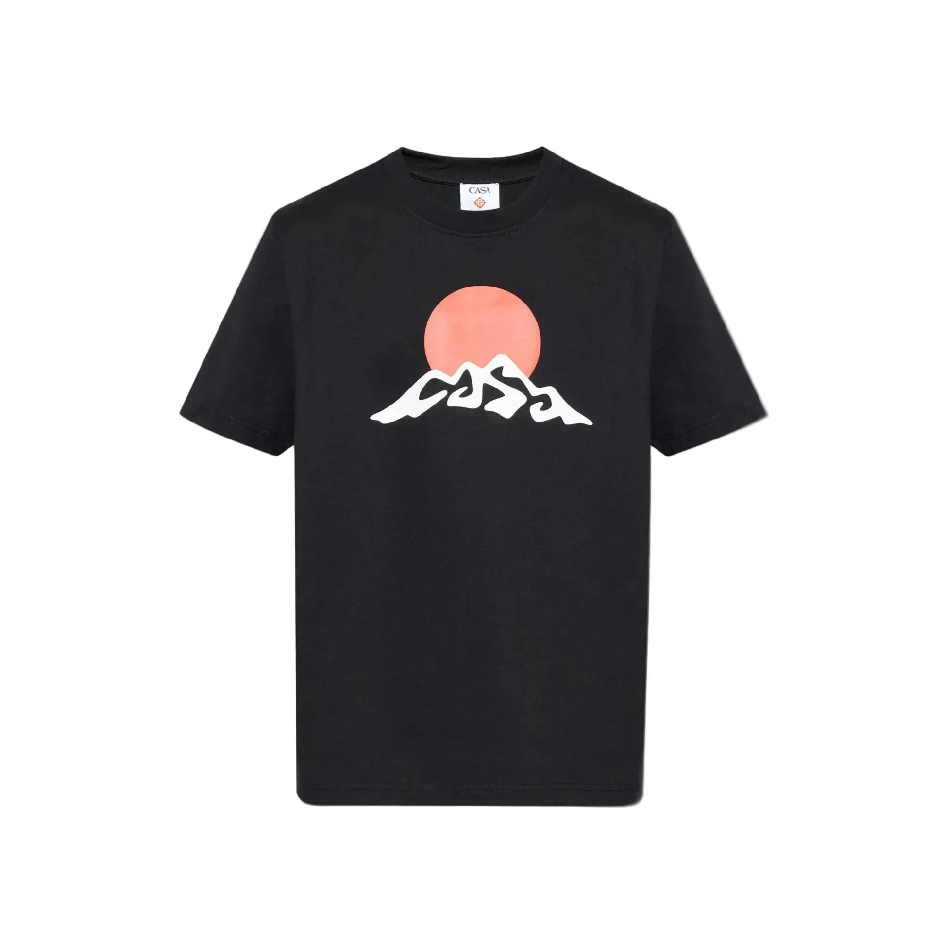 Casablanca Montagne White Snow Printed Tee 'Black'
