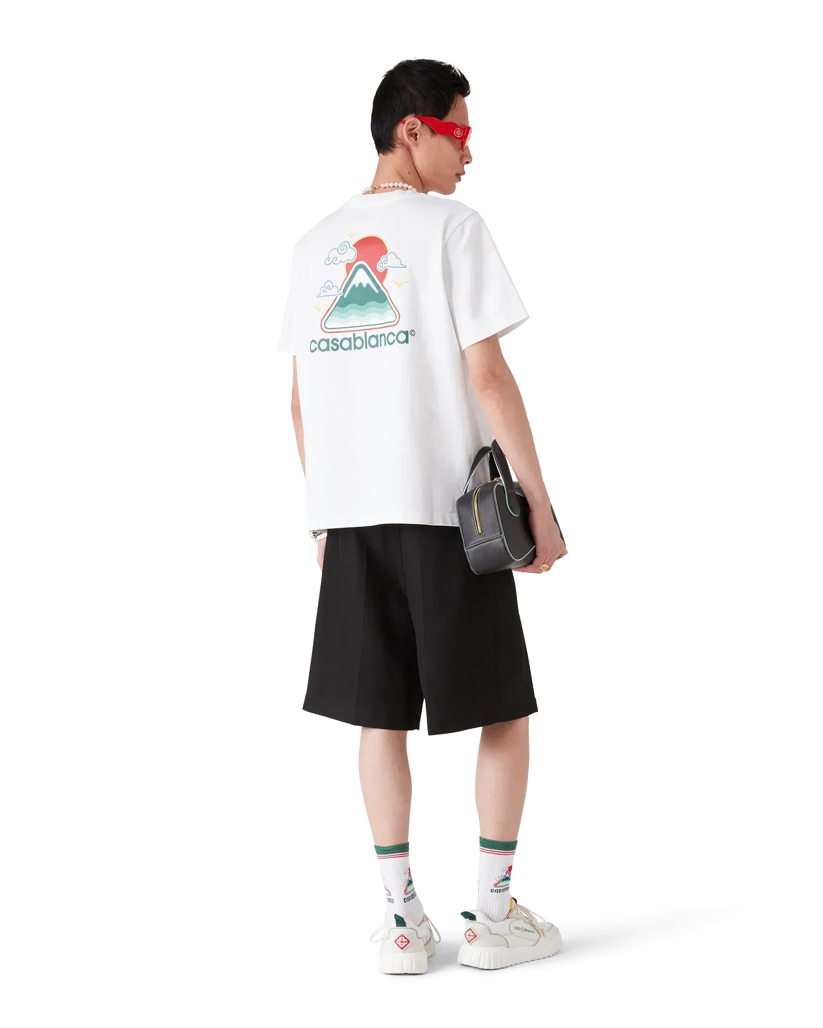 Casablanca Montagne Ondulee Printed Tee 'White'