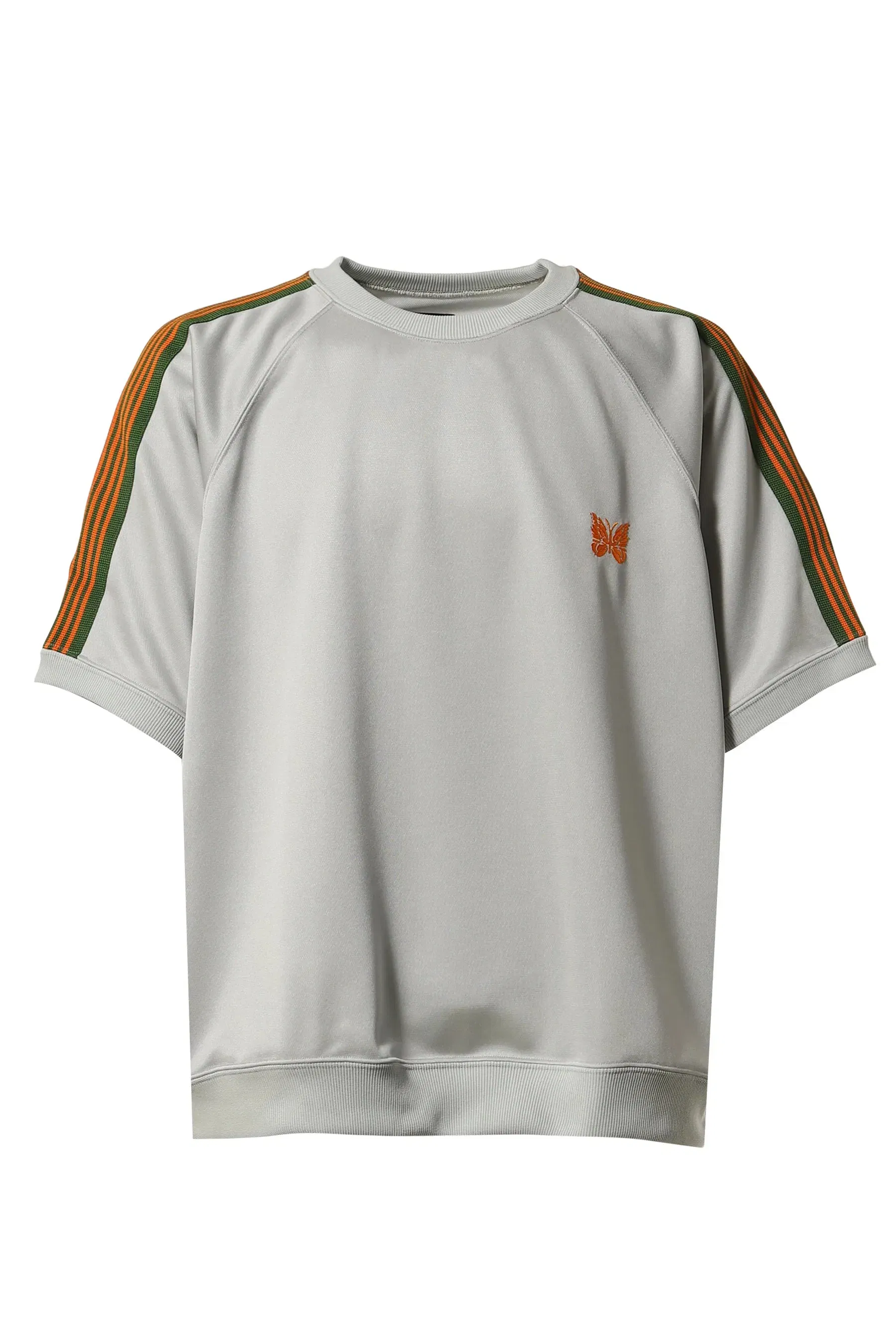 Needles S/S Track Crewneck Shirt Poly Smooth 'Grey'