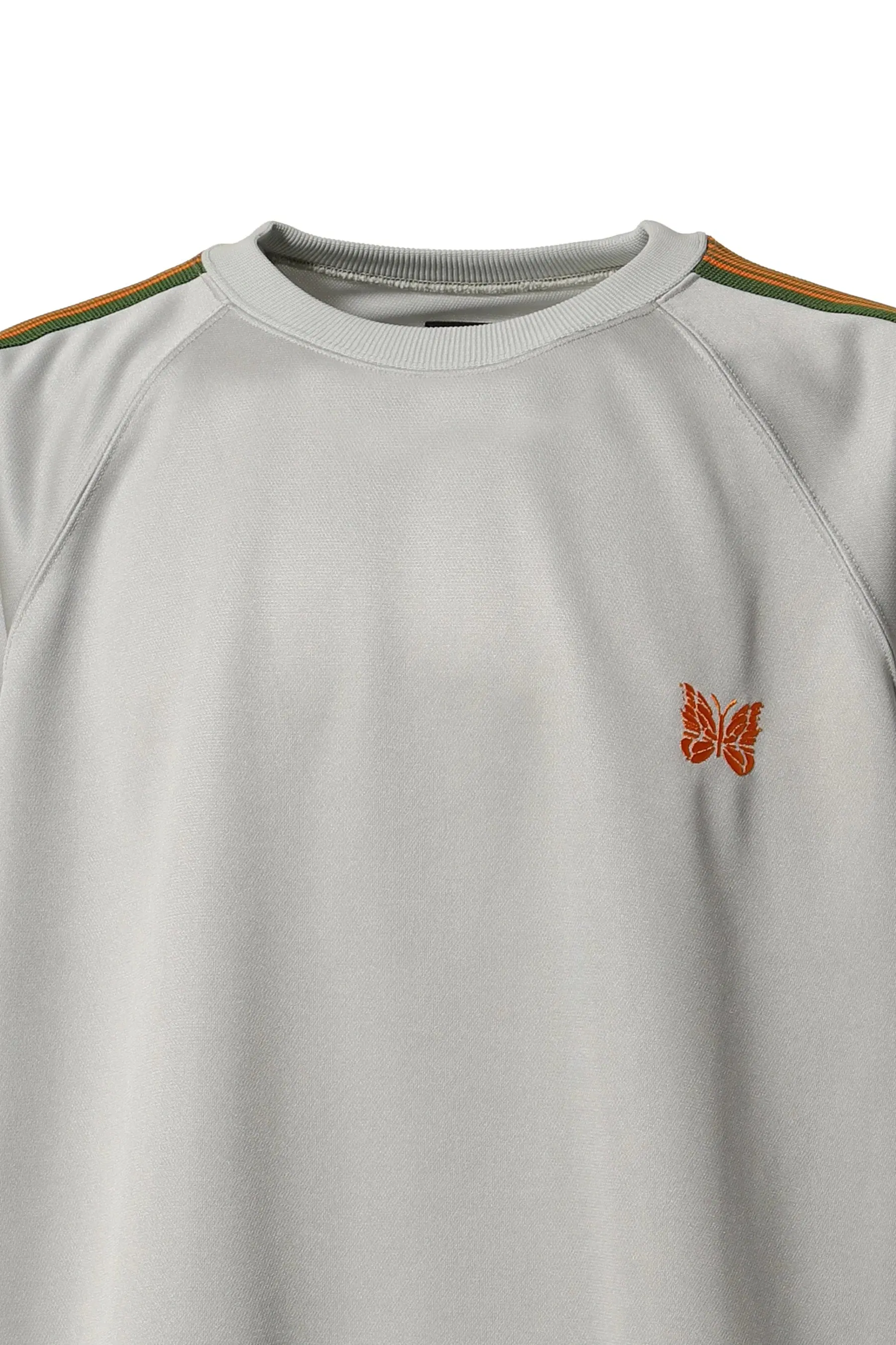 Needles S/S Track Crewneck Shirt Poly Smooth 'Grey'
