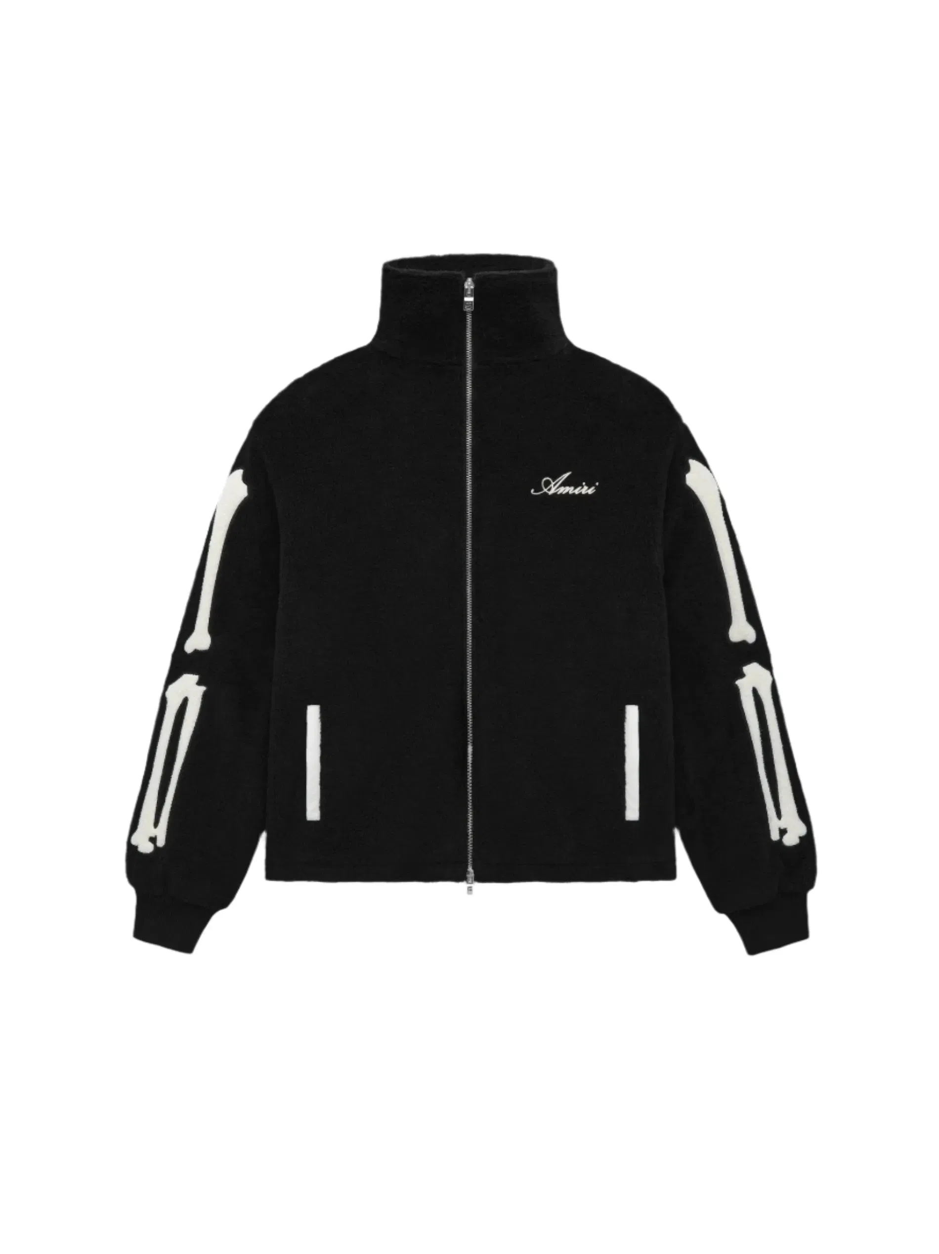 Amiri Bones Fleece Jacket 'Black'