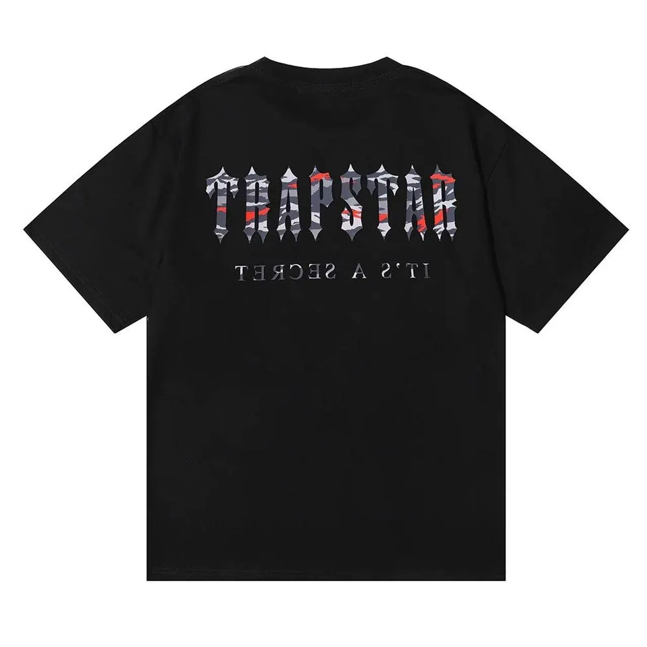 Trapstar Decoded All Terrain Tee 'Black Red Camo'
