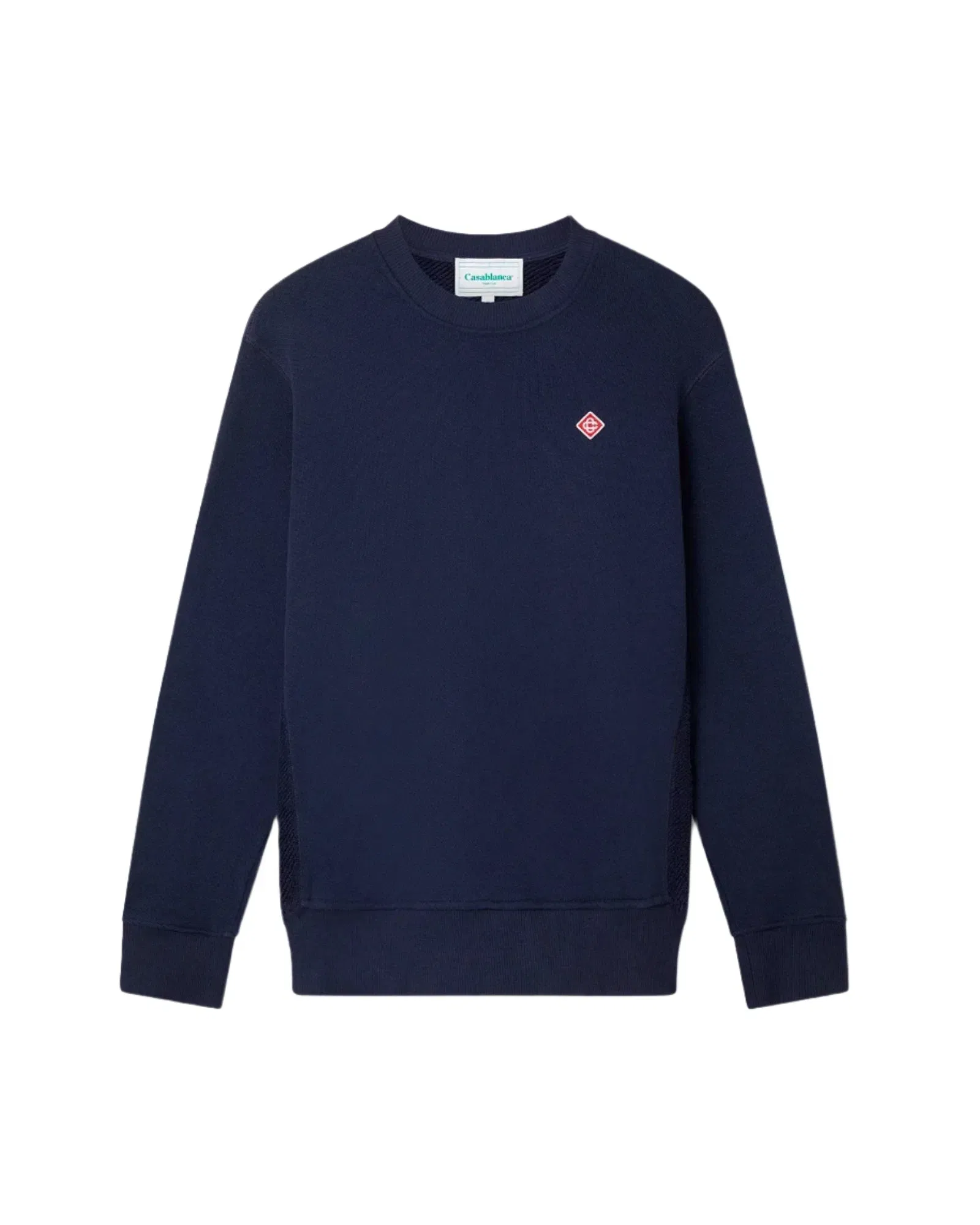 Casablanca Soft Lounge Crew Logo Sweatshirt 'Navy'