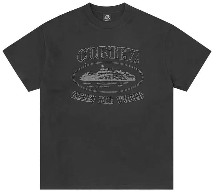 Corteiz Alcatraz Reflective Tee 'Black'