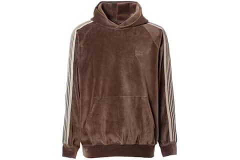 Needles Track Hoodie Velour 'Brown Beige'