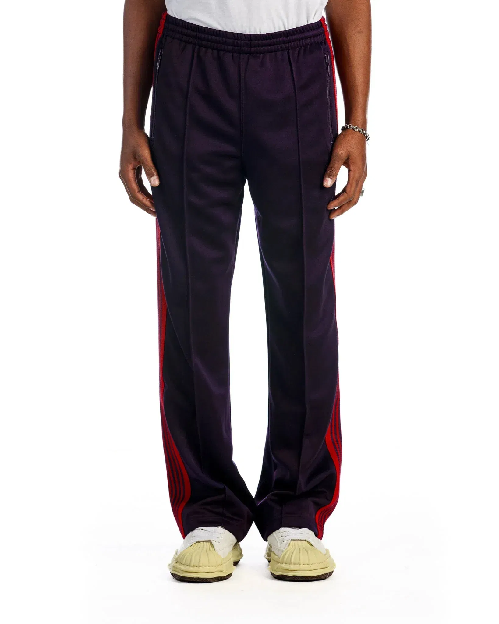 Needles Track Pants Narrow Poly Smooth 'Purple Red'