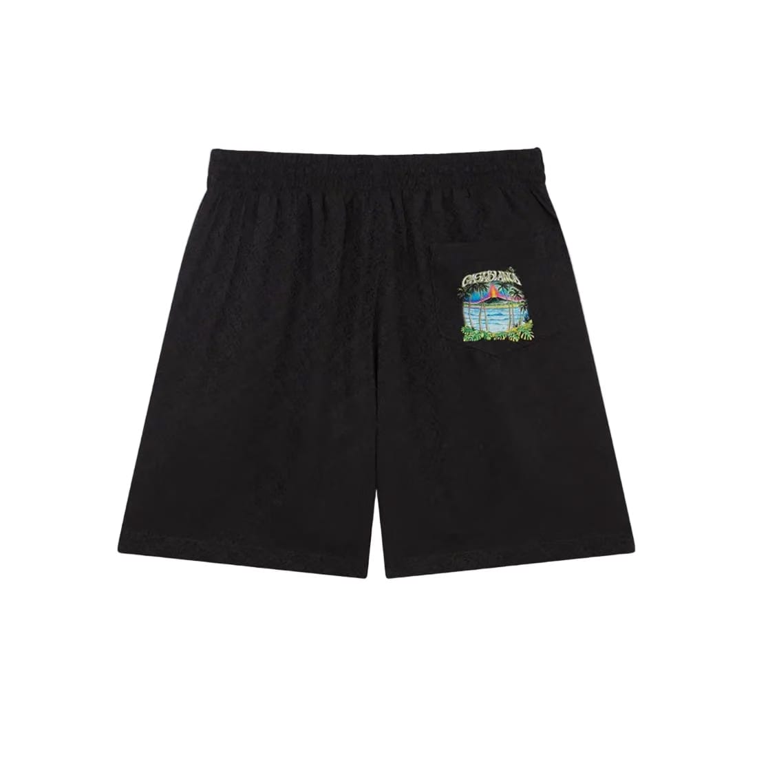 Casablanca Volcano Silk Shorts 'Black'