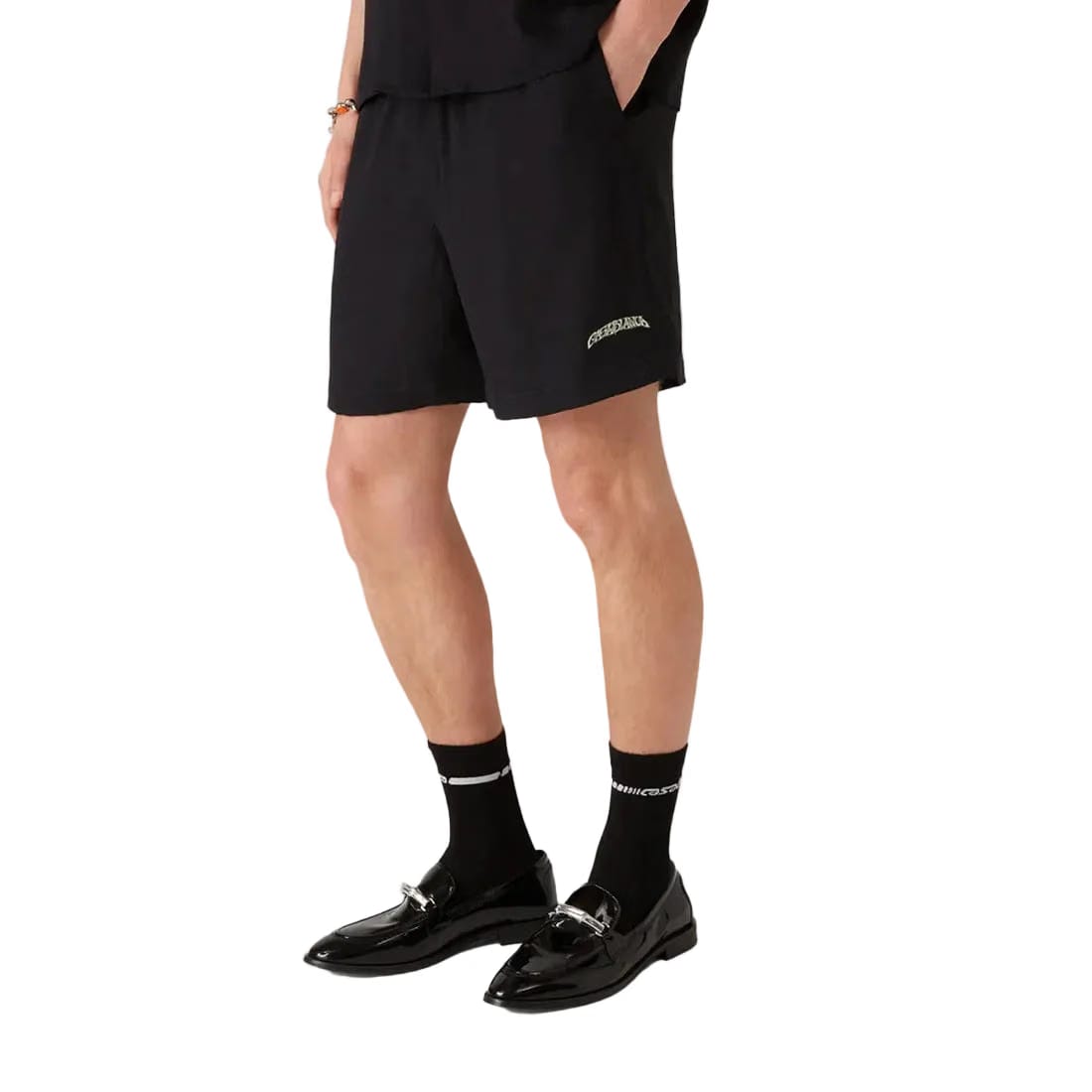 Casablanca Volcano Silk Shorts 'Black'