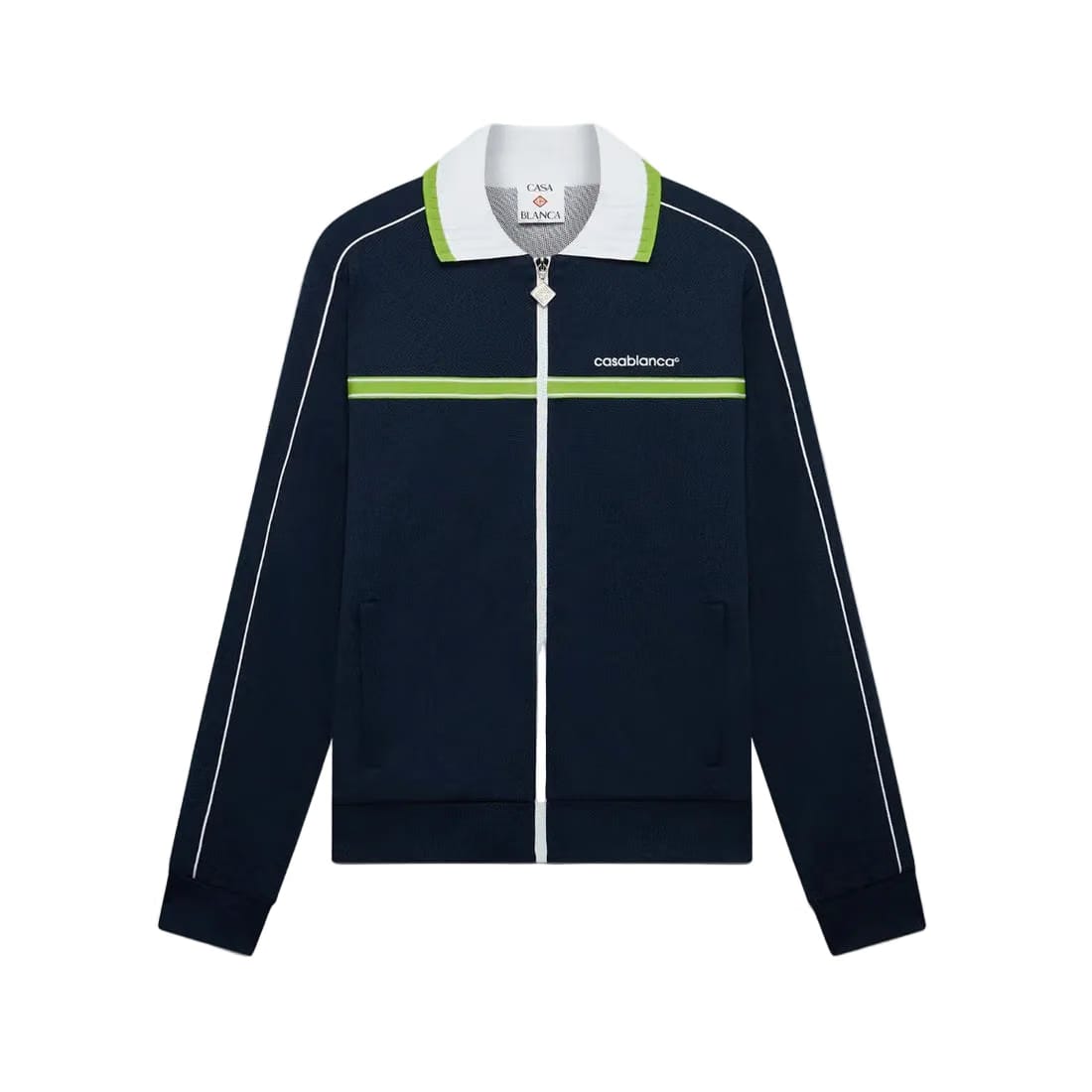 Casablanca Round Pique Track Jacket 'Navy'