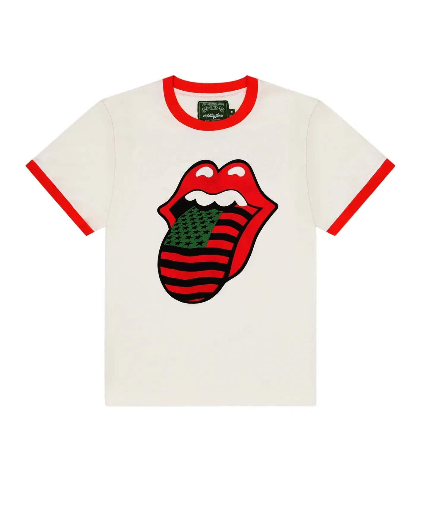 Denim Tears x Rolling Stones Ringer Tee 'White'