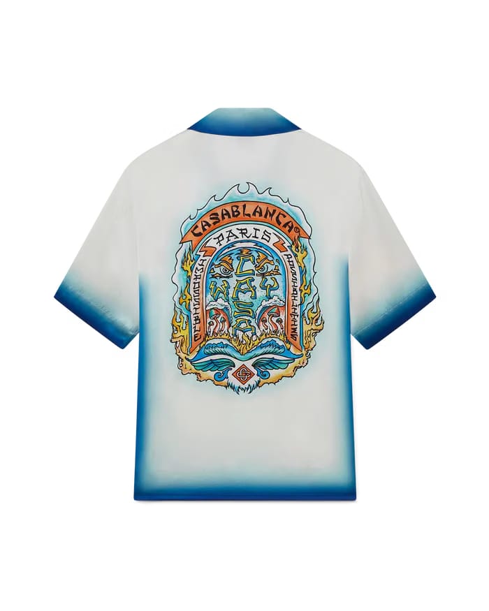 Casablanca Short Sleeve Cuban Collar Shirt Casa Way 'Skate'