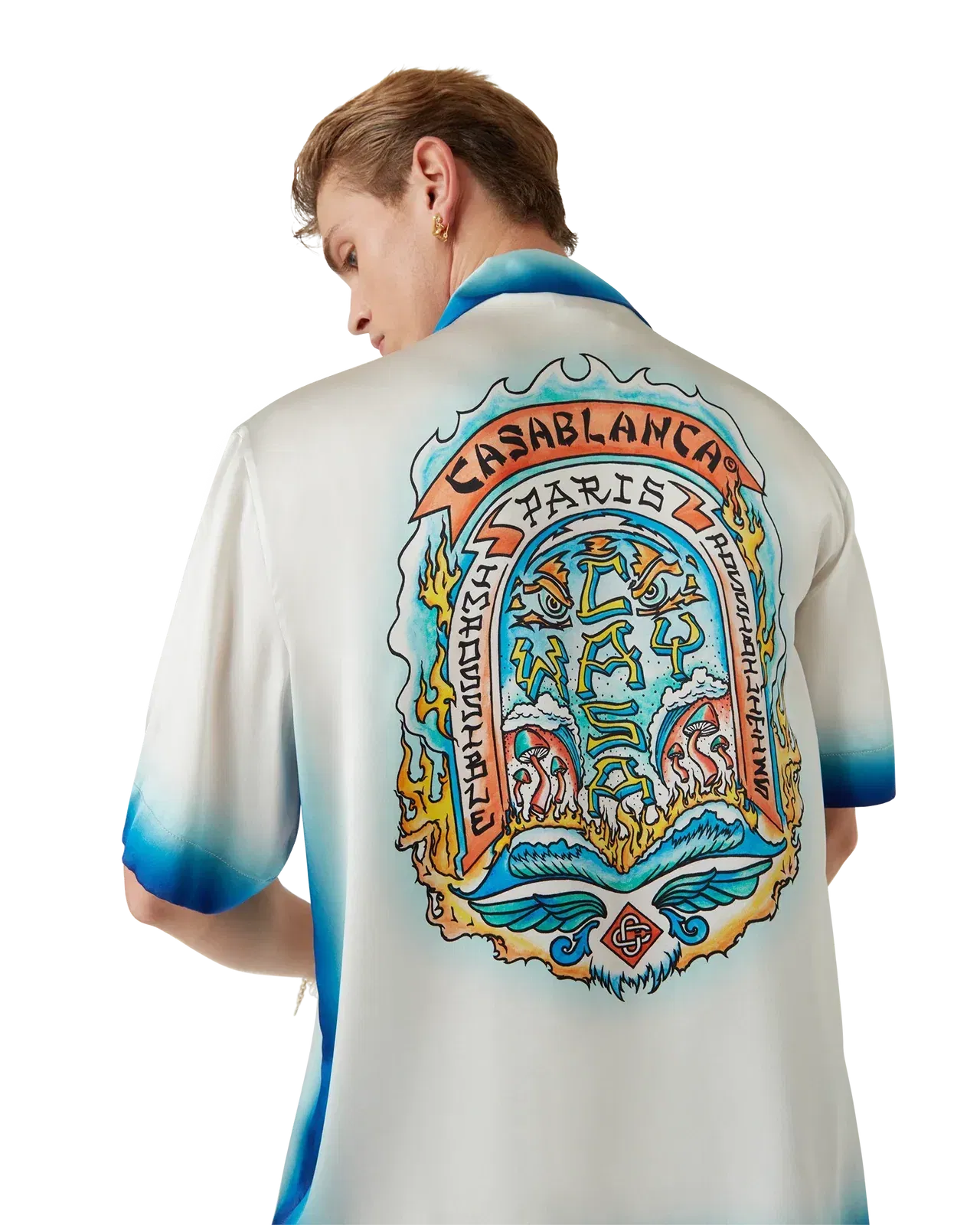 Casablanca Short Sleeve Cuban Collar Shirt Casa Way 'Skate'