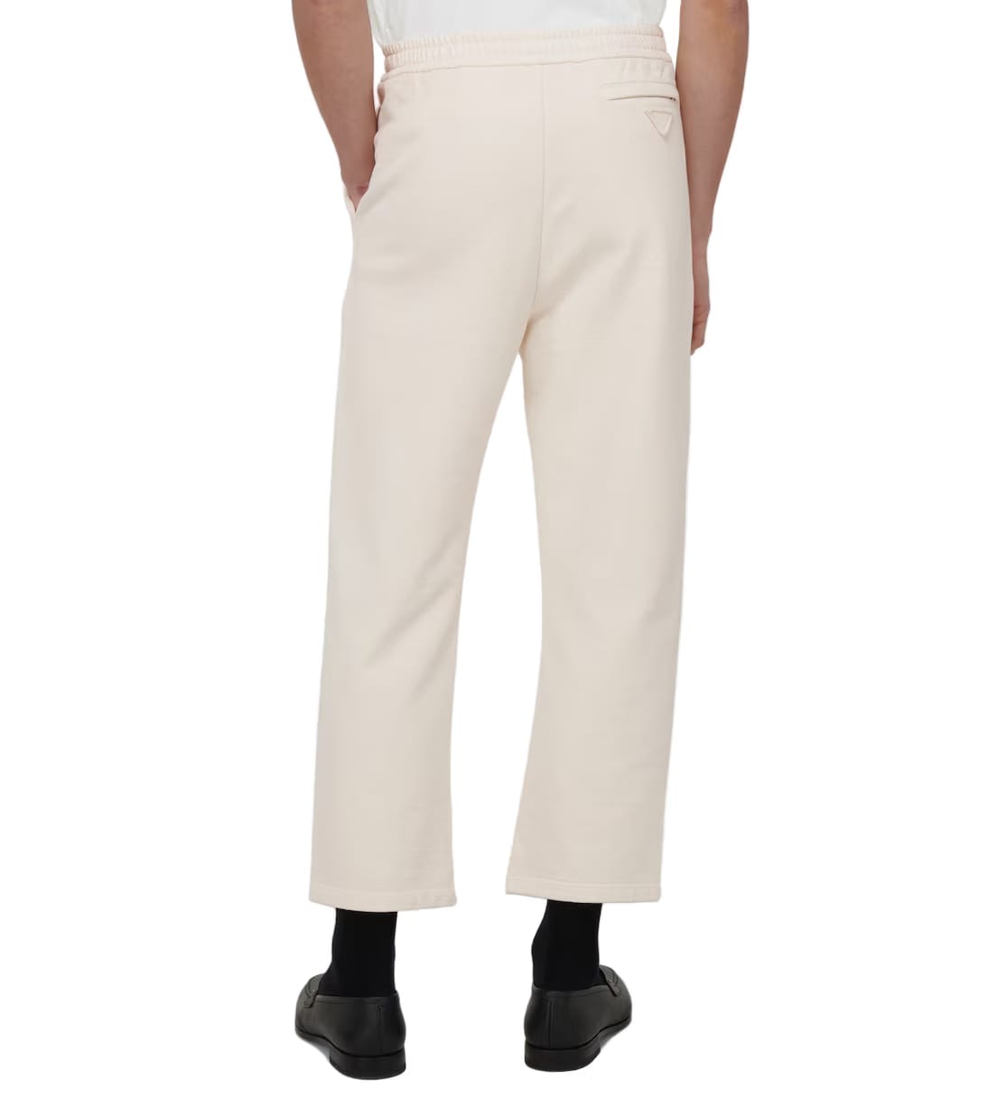 Prada Garment-Dyed Cotton Pants 'Cream'