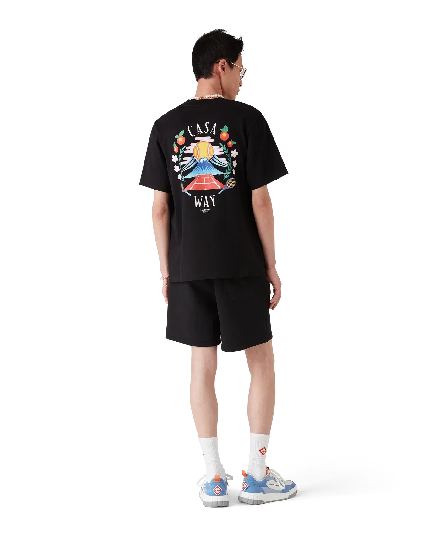 Casablanca Casa Way Mountain Printed Tee 'Black'
