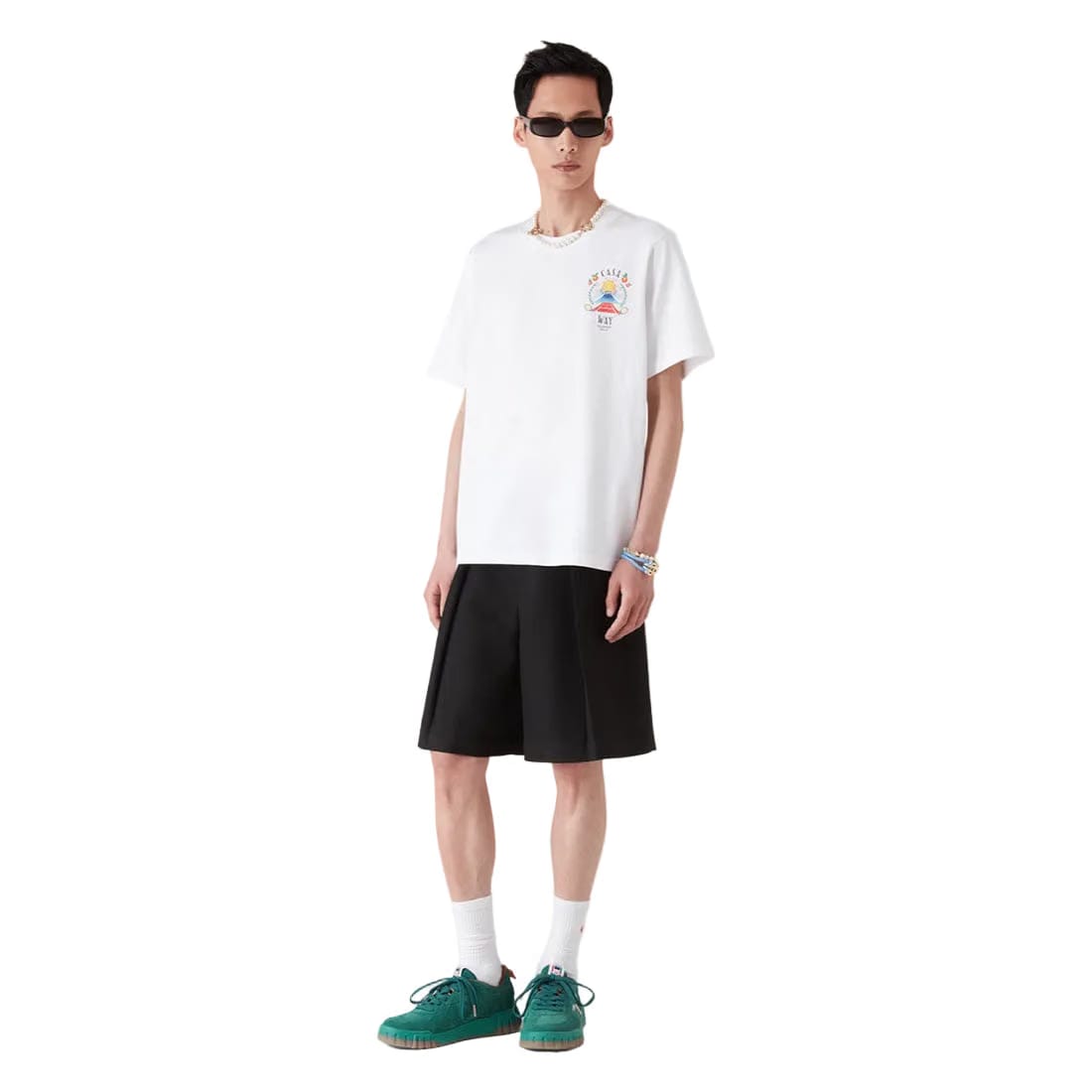 Casablanca Casa Way Mountain Printed Tee 'White'
