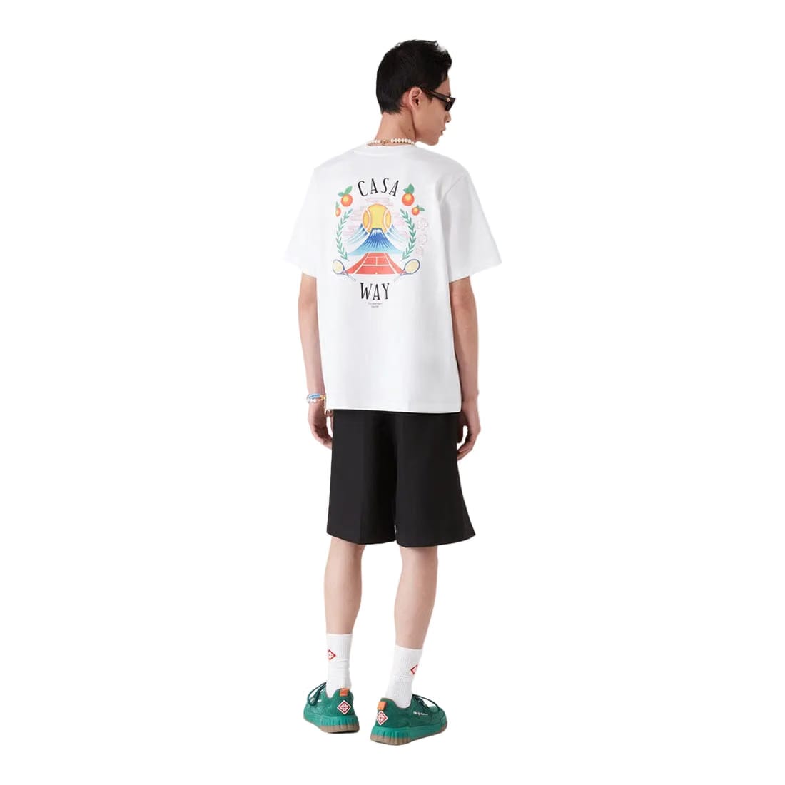 Casablanca Casa Way Mountain Printed Tee 'White'