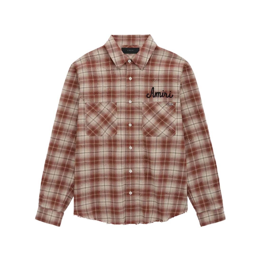 Amiri Shotgun Flannel Shirt 'Chocolate'
