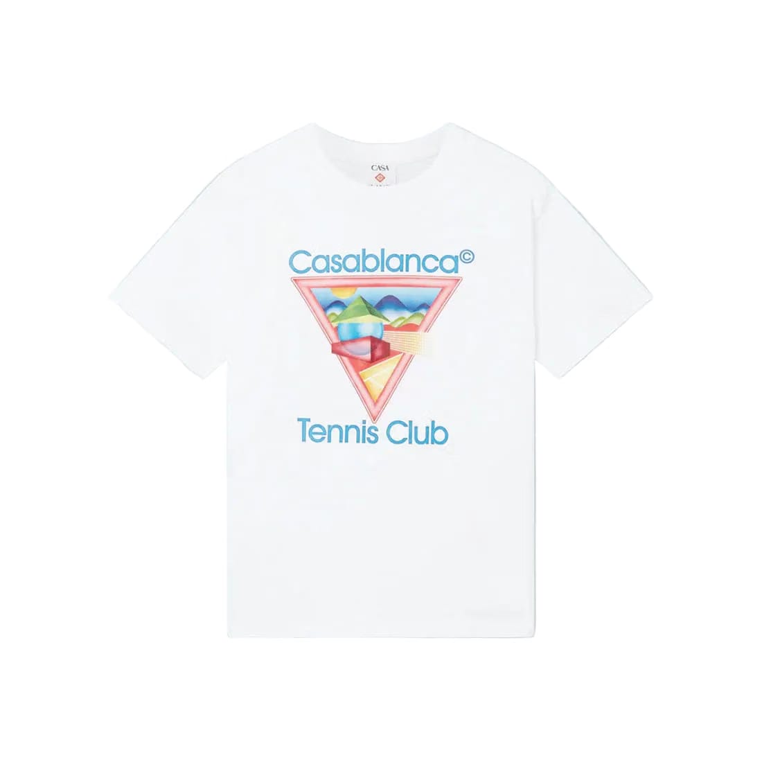 Casablanca Tennis Club Icon Printed Tee 'White'