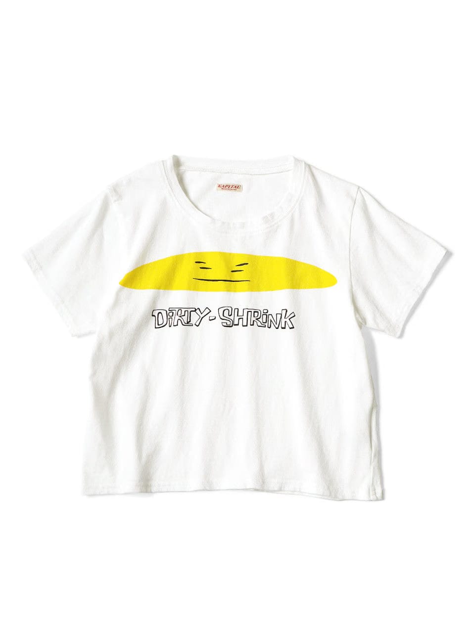 Kapital Dirty Shrink Ringer Tee 'White'