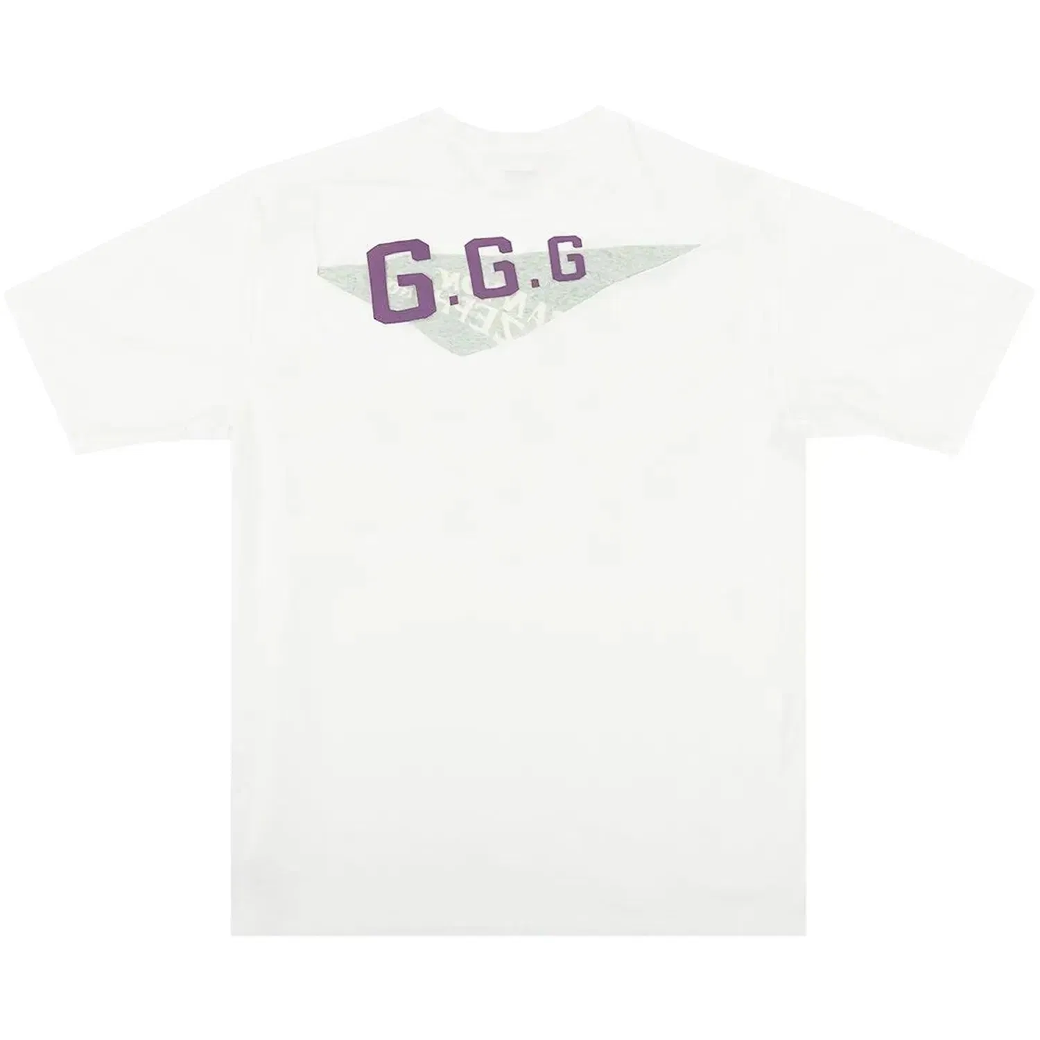 Kapital Burn Out Jersey Crew Tee 'White Green'
