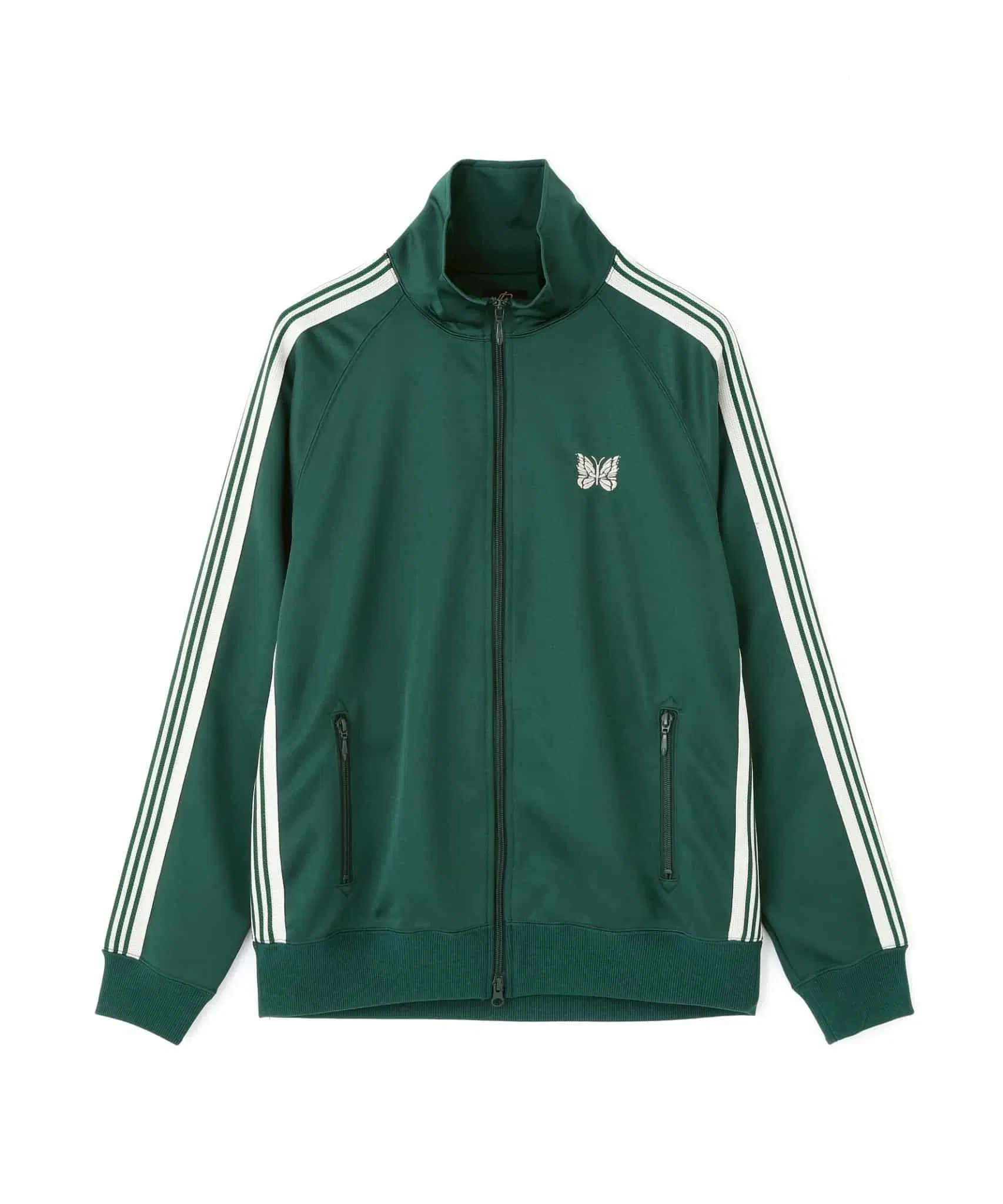 Needles Poly Smooth Track Jacket 'Green White'