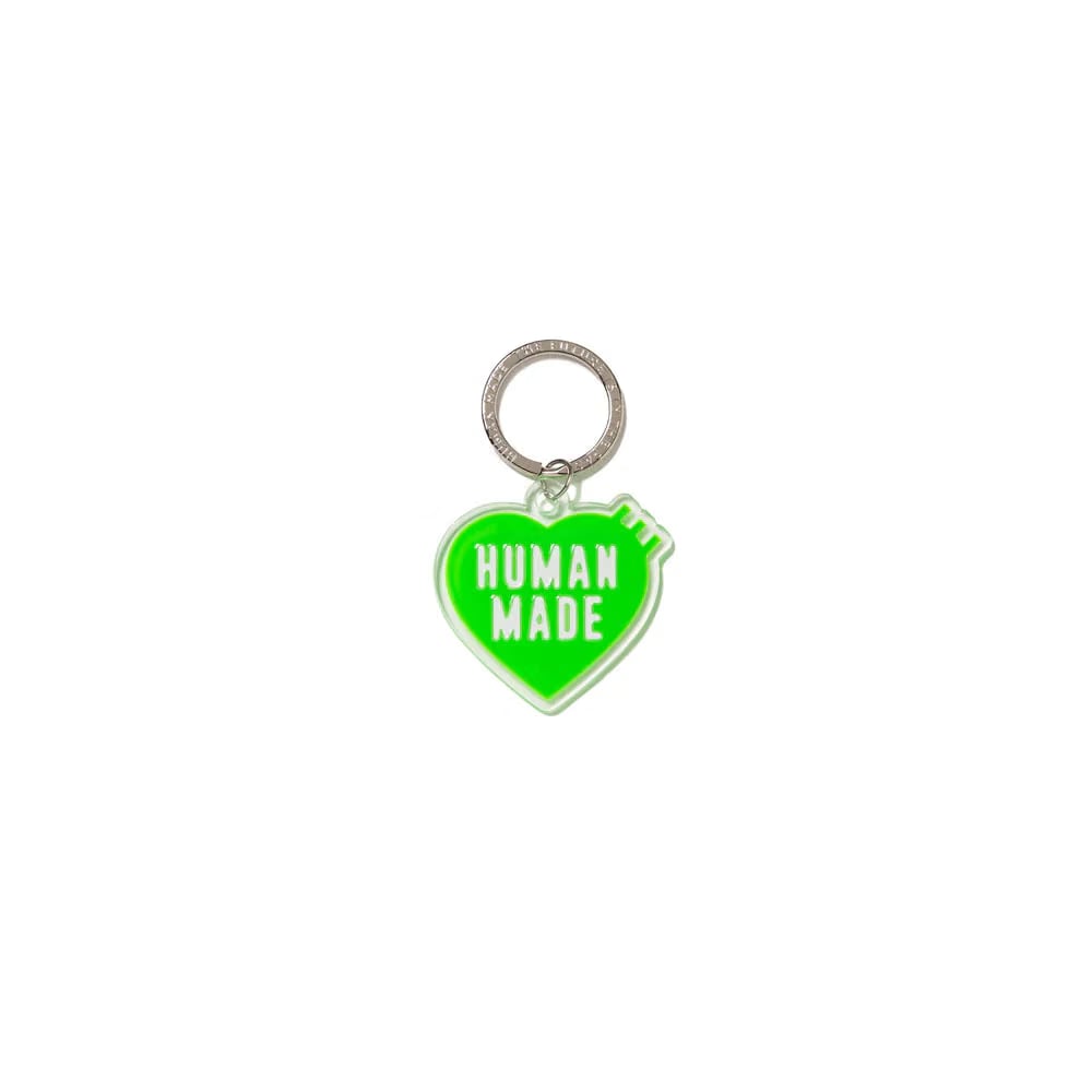Human Made Heart Keychain 'Green'