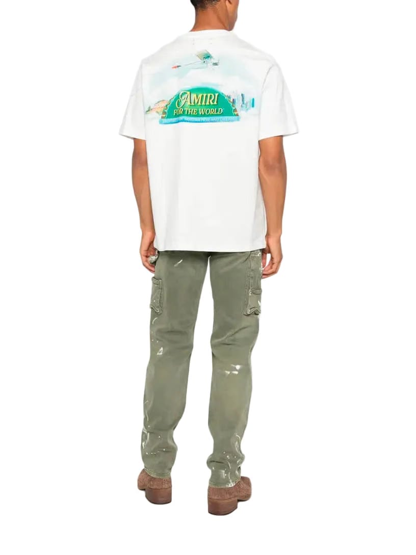 Amiri For The World Tee 'Ivory'