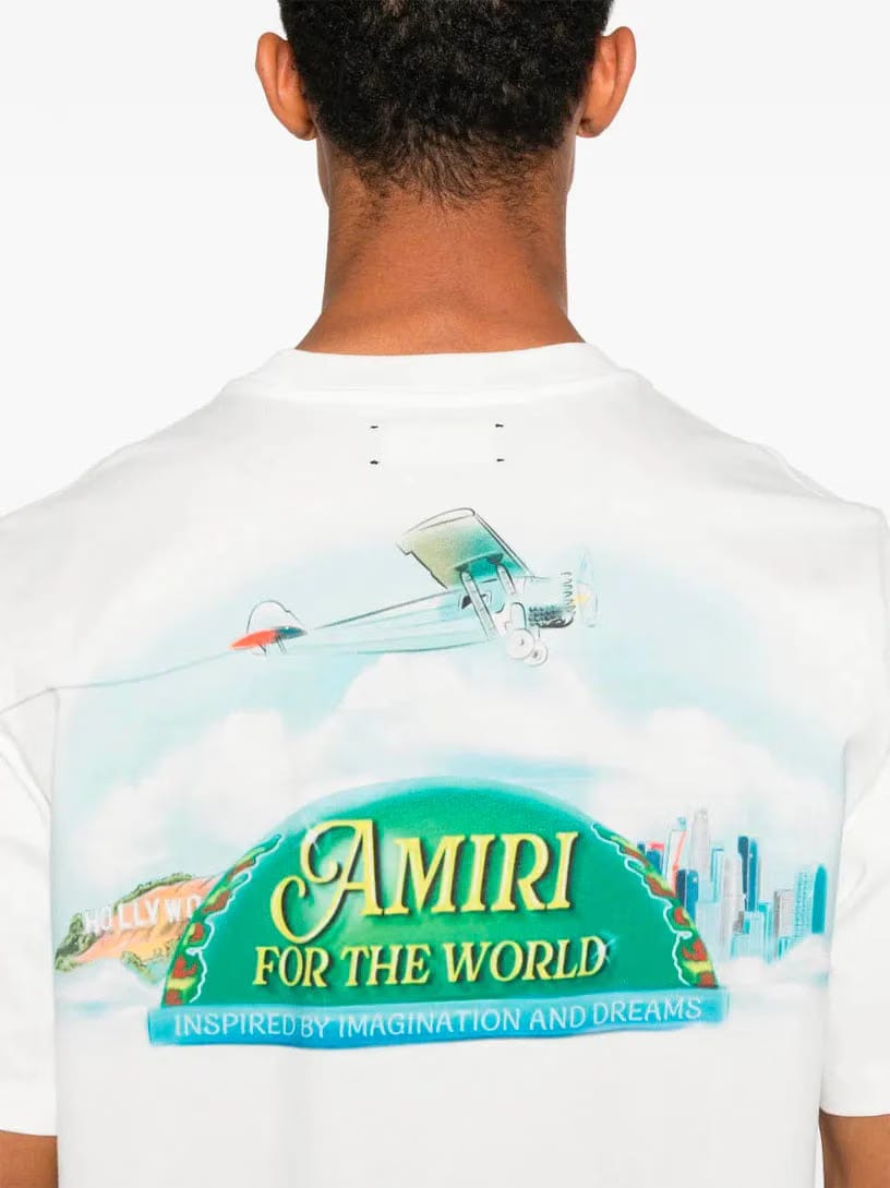 Amiri For The World Tee 'Ivory'