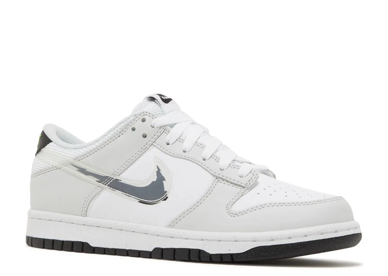 Nike Dunk Low Glitch Swoosh 'White Grey' (GS)
