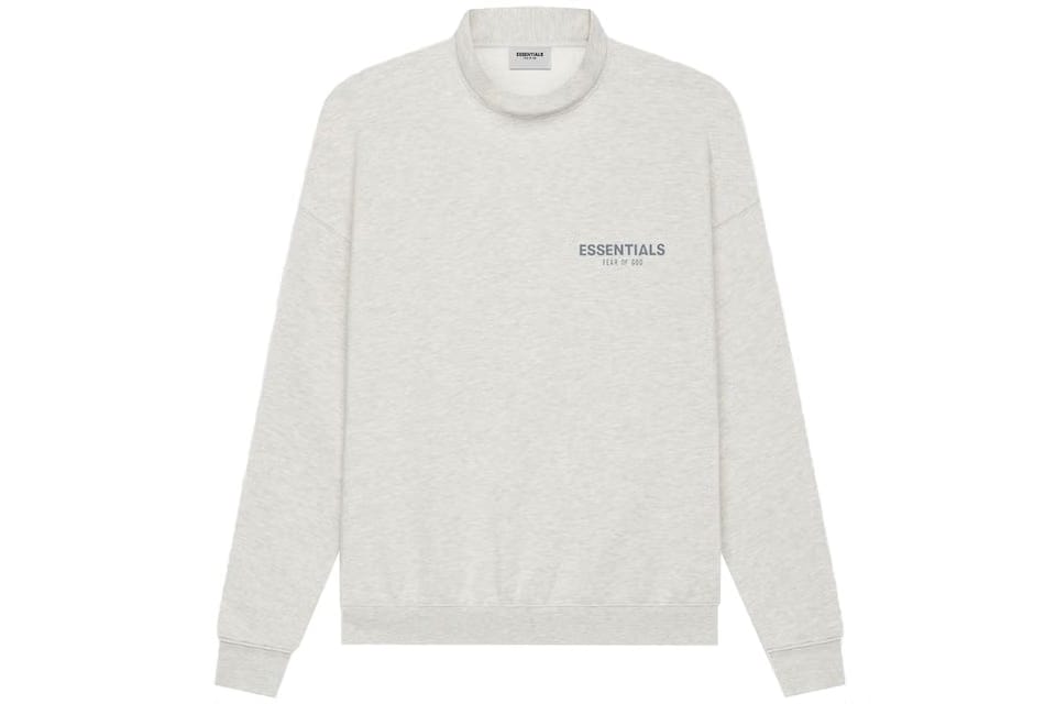 Fear of God Essentials Essentials Mockneck Sweatshirt 'Light Oatmeal' (SS21)