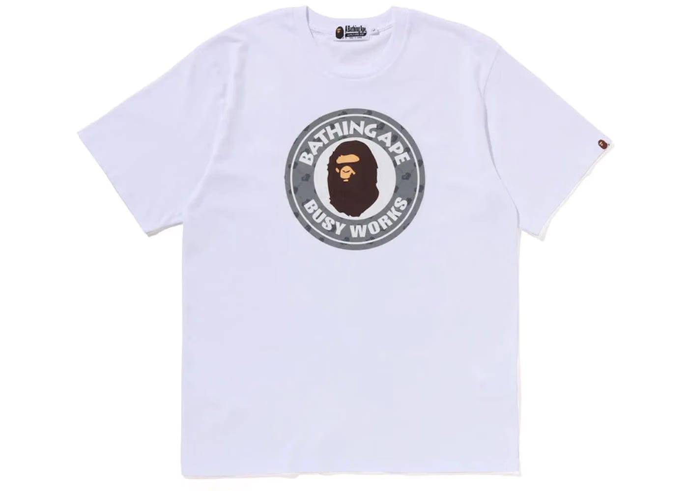 Bape Cloud Head Monogram Tee 'White'