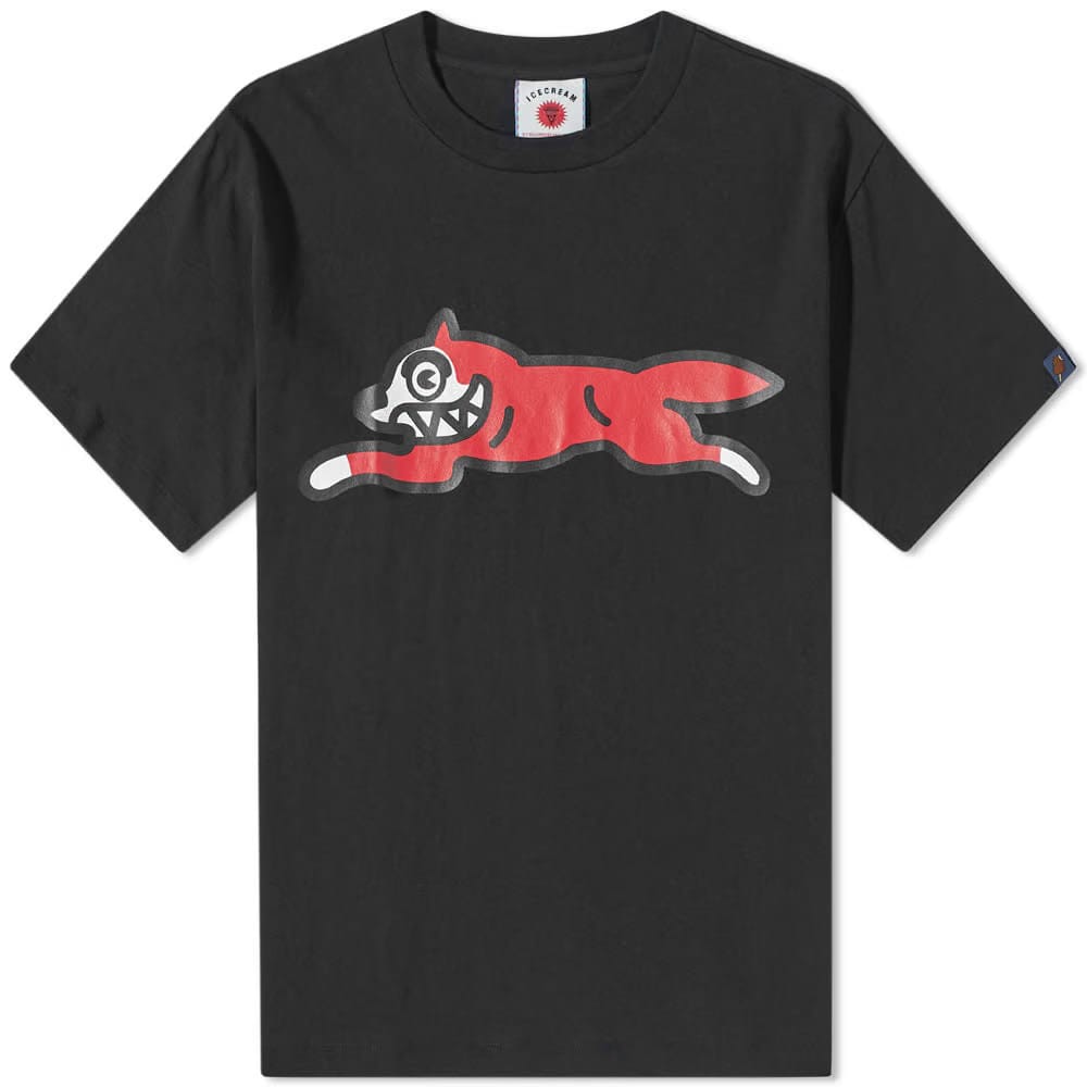 Ice Cream Red Running Dog Tee 'Black'