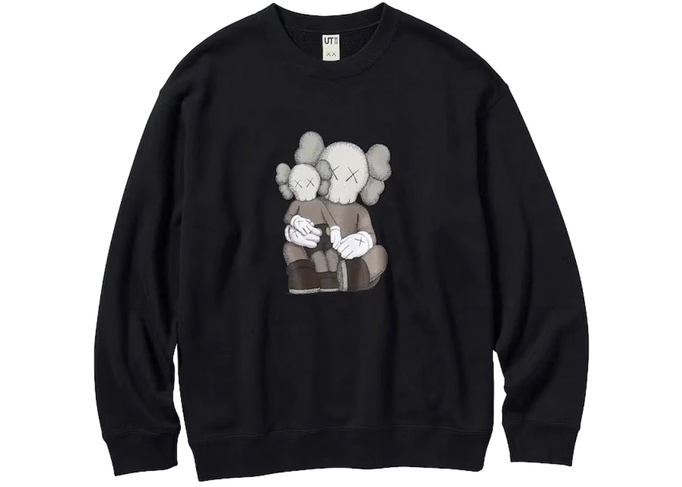 KAWS x Uniqlo Long Sleeve Sweatshirt 'Black'