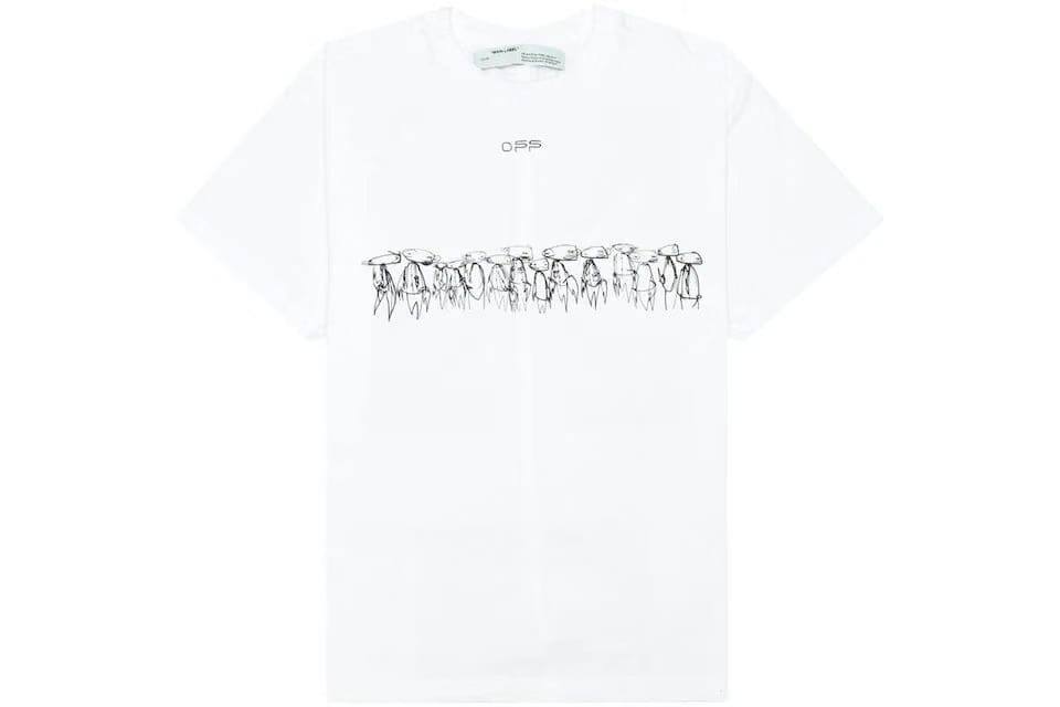 Off-White x Futura Oversized Fit Atoms Tee 'White'