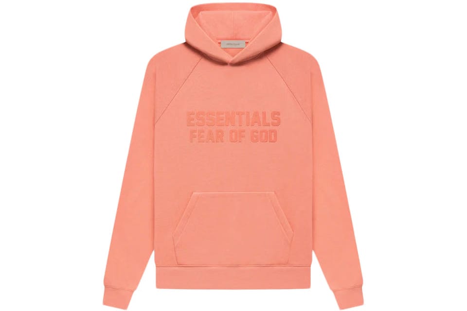 Fear of God Essentials Essentials Pullover Hoodie 'Coral'
