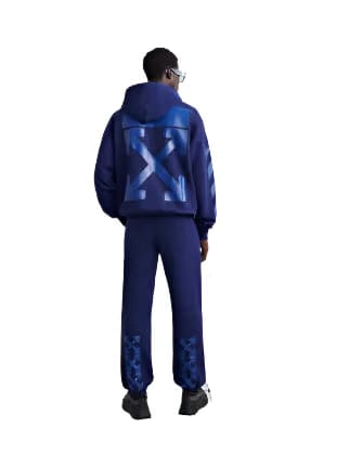 Off-White Rubber Arrow Slim Sweatpants 'Blue'