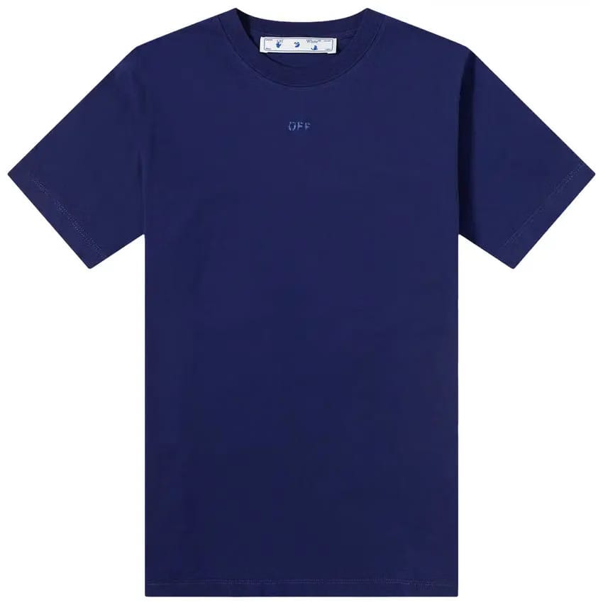 Off-White Rubber Arrow Slim Tee 'Blue'
