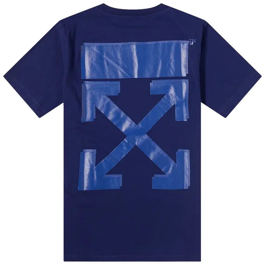 Off-White Rubber Arrow Slim Tee 'Blue'