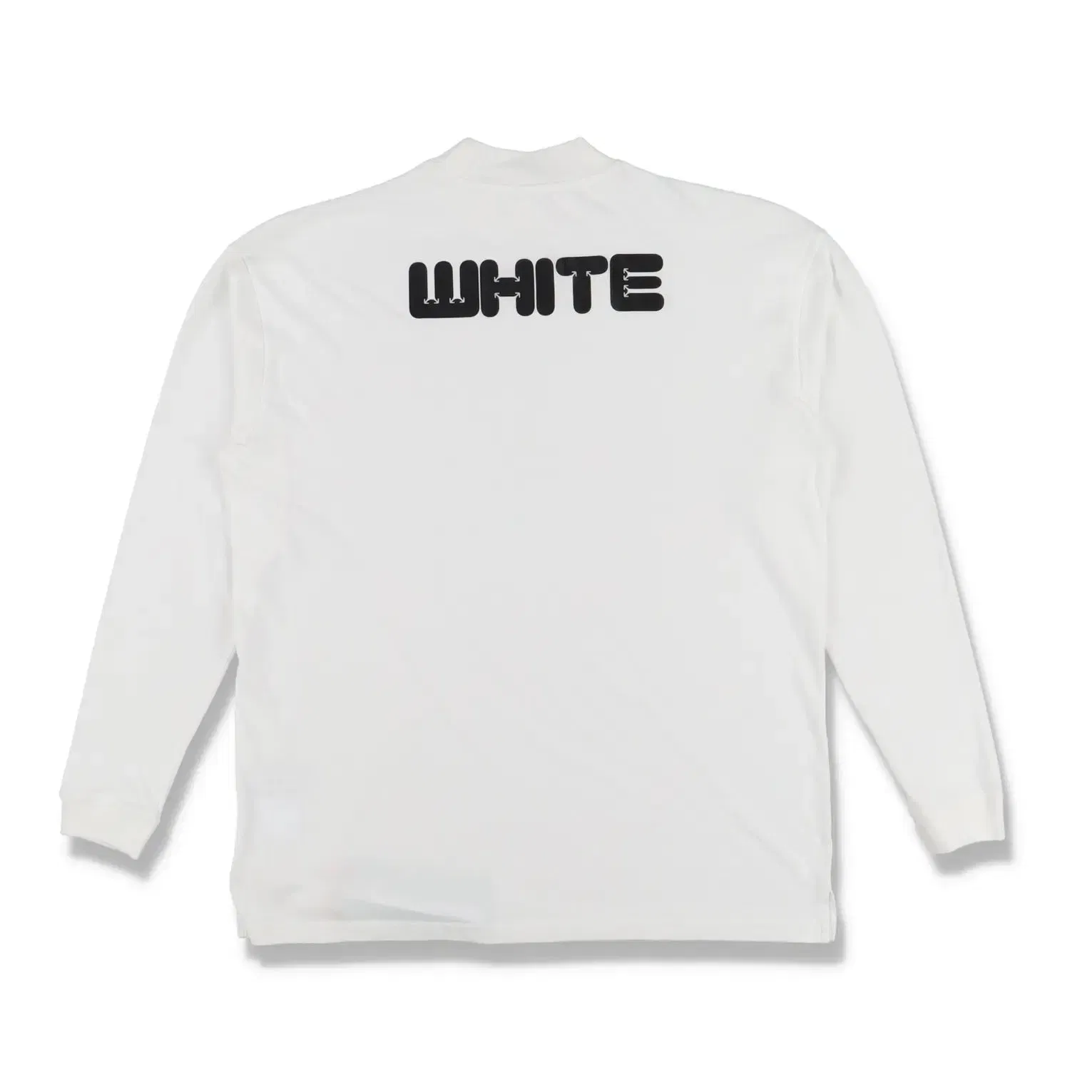 Off-White Arrows Font Over Long Sleeve Tee 'White Black'