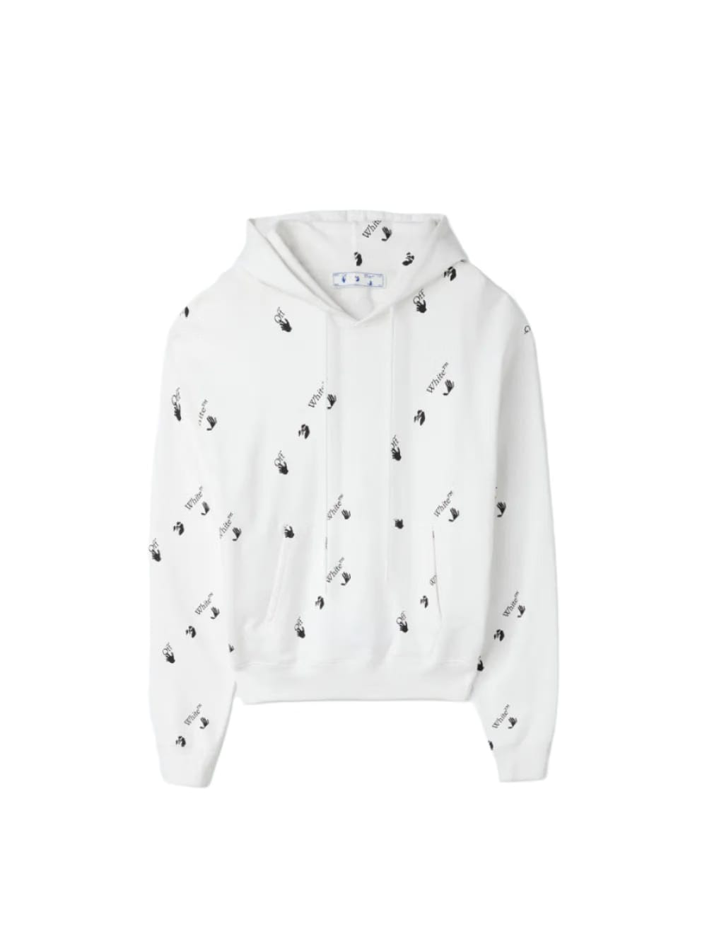 Off-White Allover Hoodie 'White Black'
