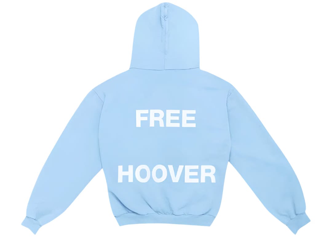 Yeezy Kanye West & Drake Free Hoover Hoodie 'Light Blue'