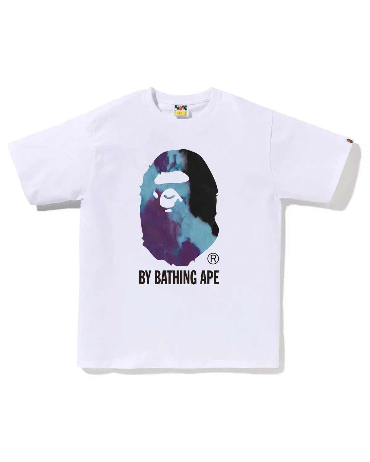 Bape Tie Dye By A Bathing Ape Tee 'White Black'