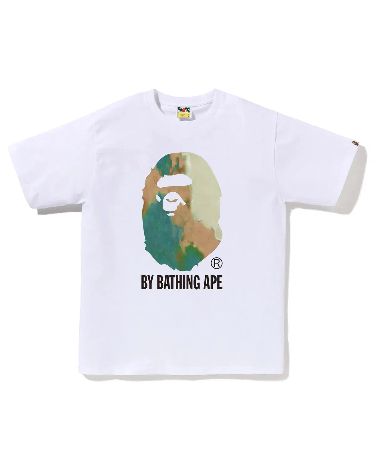 Bape Tie Dye By A Bathing Ape Tee 'White Beige'